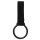 Taschenlampenhalter mit Ring und Nylonclip, schwarz